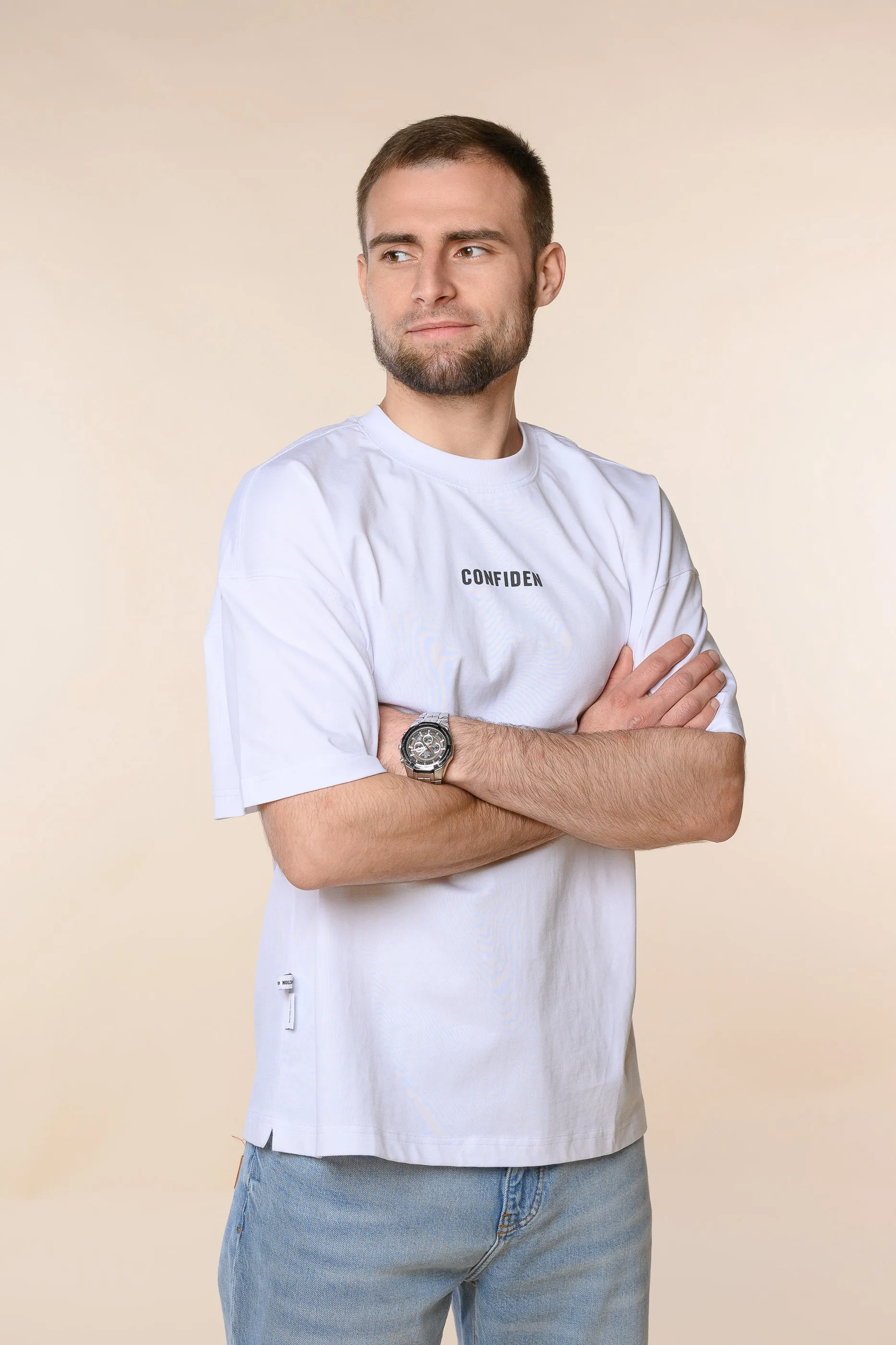 Футболка мужская QWENTINY 23221/AV Белый Футболка мужская QWENTINY 23221/AV Белый