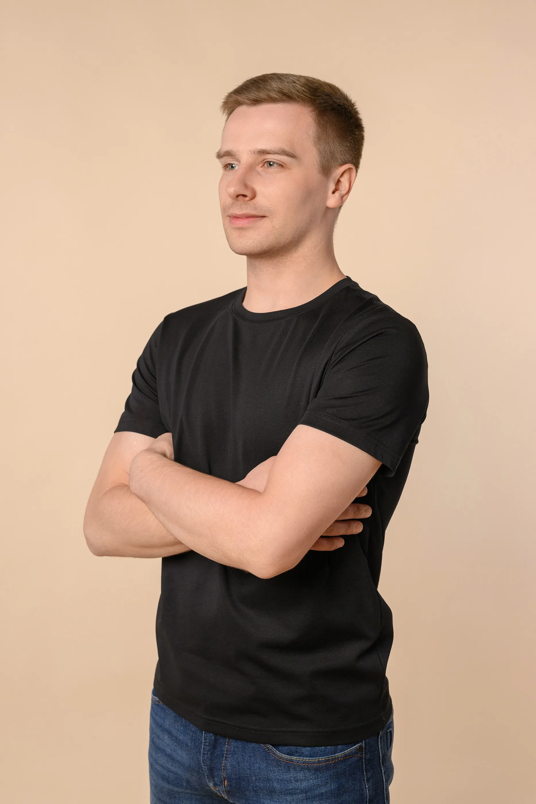 Футболка мужская QWENTINY 78538/XY Чёрный Футболка мужская QWENTINY 78538/XY Чёрный